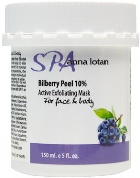 Anna Lotan Bilberry Peel 10% Mask (Черничный пилинг для лица и тела для всех типов кожи), 150 мл