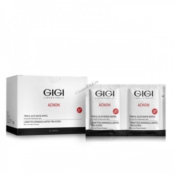 GIGI  Acnon Triple acid rapid wipes (  ) - ,   
