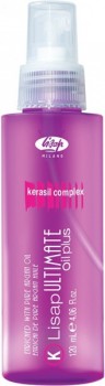 Lisap Ultimate Keratin Oil Plus (Масло для выпрямления вьющихся волос), 120 мл