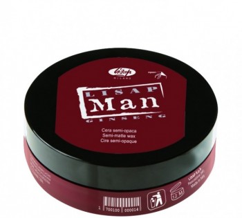 Lisap Man Semi-matte wax (Матирующий воск для укладки волос для мужчин), 100 мл
