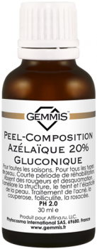 Gemmis Peel-Composition Azelaique 20% Gluconique (- - 20%), 30  - ,   