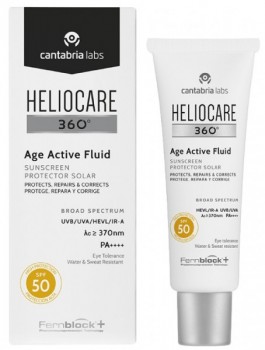 360 Age Active Fluid Sunscreen SPF 50 (Солнцезащитный омолаживающий флюид SPF 50), 50 мл