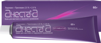 Анеста-А (Крем для местного и наружного применения 2,5%+2,5%)