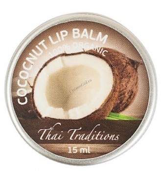 Thai Traditions Coconut Lip Balm (Бальзам для губ Кокос), 15 мл