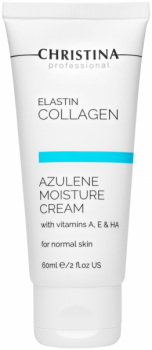 Elastin Collagen Azulene Moisture Cream with Vitamins A, E & HA for normal skin (Увлажняющий азуленовый крем с коллагеном и эластином для нормальной кожи)