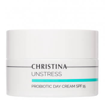 Christina Unstress Probiotic Day Cream SPF-15 (Дневной крем с пробиотическим действием), 50 мл