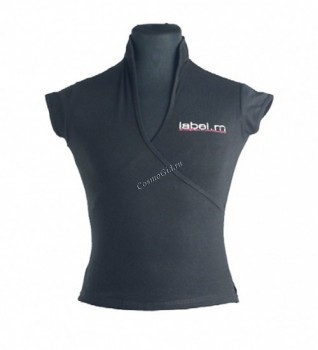 Label.m (Женская футболка с V вырезом чёрная)