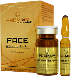 Premium Face Architect (Мезопрепарат для регрессии дерматодефектов, лифтинга и выравнивания рельефа), 5 мл + 5 мл