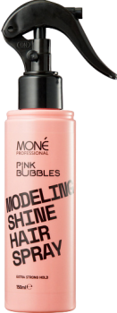 Pink Bubbles Modeling Shine Hairspray (Моделирующий спрей экстрасильной фиксации), 150 мл