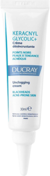 Keracnyl Glycolic+ (Очищающий матирующий крем против закупоривания пор, чёрных точек и жирного блеска), 30 мл