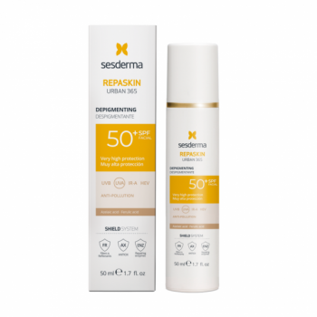 Repaskin Urban 365 Bleaching SPF50 (Средство солнцезащитное депигментирующее для лица SPF50), 50 мл