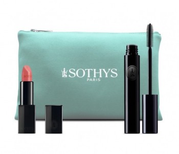 Sothys Mascara + Sheer Lipstick Rose Muete 111+ Makeup bag ( : MakeUp  ) - ,   