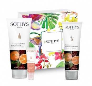 Sothys Lip balm + Perfection skin Cleanser + Shower lotion "Orange-Goji Berries"(  " -") - ,   