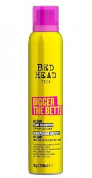 TiGi Bed Head Bigger the Better (Шампунь-мусс для объема волос), 200 мл