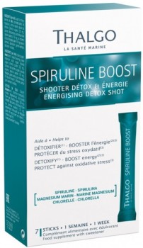 Thalgo Spiruline Boost Energising Detox Shot (БАД энергизирующий детокс бустер со спирулиной), 10 шт x 5 гр