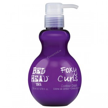 Tigi Bed head foxy curls contour cream (Дефинирующий крем для вьющихся волос и защиты от влаги), 200 мл