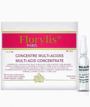 Florylis Multi-Acid Concentrate (Мультикислотная сыворотка с фруктовыми кислотами), 5*3 мл