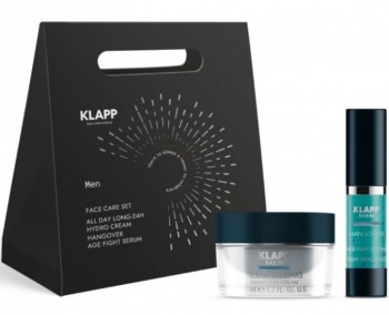 Klapp Men Face Care Set (Подарочный набор для ухода за мужской кожей), 50 + 15 мл
