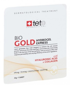 Bio Gold Hydrogel Express (Маска моментального действия с коллоидным золотом), 1 шт