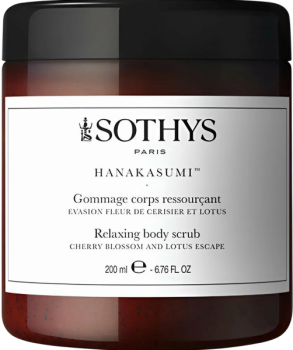 Relaxing body scrub. Cherry blossom and lotus escape (Релаксирующий скраб для тела с цветками вишни и лотоса), 200 мл