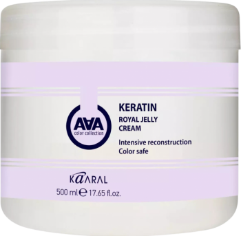AAA Keratin Royal Jelly Cream (Питательная крем-маска для восстановления окрашенных и химически обработанных волос), 500 мл