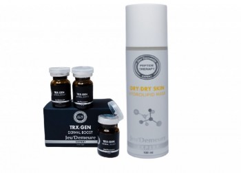 TRX:GEN Dermal Boost & DRY:DRY SKIN Hydrolipid Mask Set (Набор Дермальный Стимулятор с тса 1 бокс и Маска-пластификат «Вторая кожа»), 3*6мл+100мл