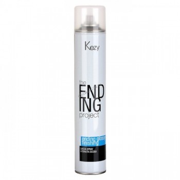 Kezy Ending Glossy Finishing Spray Firm Hold (Спрей-лак надежной фиксации), 500 мл