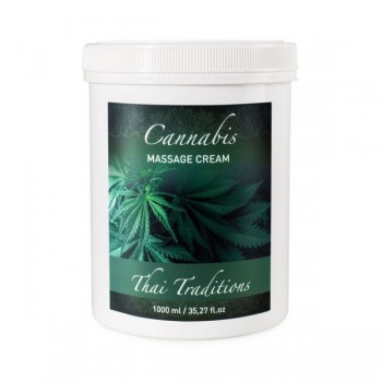 Cannabis Massage Cream (Массажный крем для тела от отёков Каннабис), 1000 мл