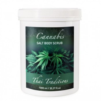 Cannabis Salt Body Scrub (Соляной скраб для тела от отёков Каннабис)