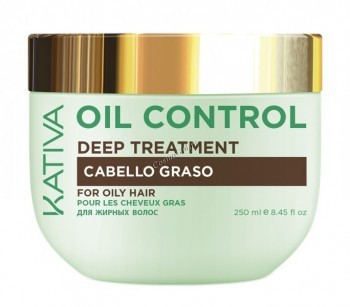 Kativa Oil Control Deep treatment (Маска «Контроль» интенсивный уход для жирных волос), 250 мл