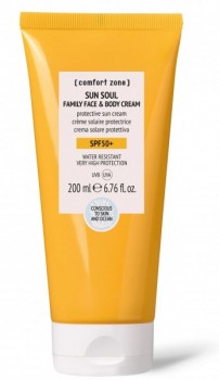 Sun Soul Family Face & Body Cream SPF50+ (Солнцезащитный водостойкий крем для взрослых и детей SPF50+), 200 мл 