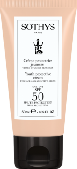 Youth protective cream SPF 50 (Омолаживающий защитный крем SPF 50 для лица и чувствительных зон), 50 мл