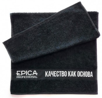 Terry Towel (Черное махровое полотенце 50*90 см), 1 шт.