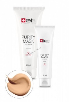 Tete Cosmeceutical Purity Mask Oil Control Zinc and Red Clay (Себорегулирующая очищающая маска с цинком и красной глиной)
