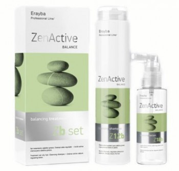 ZenActive Zb set balancing treatment (Набор продуктов (Шампунь для жирной кожи головы, Лосьон для жирной кожи головы)), 250+100 мл