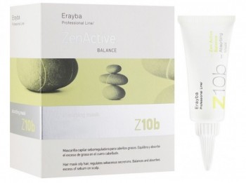 Zen Active Z10b absorbing mask (Маска очищающая для жирной кожи головы), 15 мл*8 шт