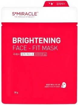 S+Miracle Brightening Face-Fit Mask (  ,  ), 1  x 30  - ,   