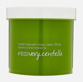 recovery.centell (Тонер-пэды для лица и шеи баланс и эластичность), 60 шт