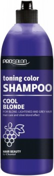 Cool Blonde Toning Color Shampoo (Шампунь для светлых, осветлённых и седых волос), 500 мл