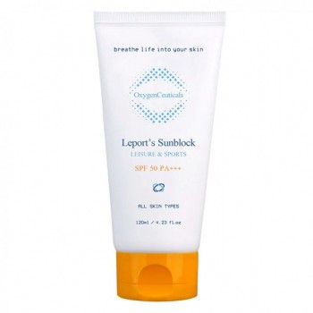 Leports Sunblock SPF 50 PA+++ (Солнцезащитный водостойкий крем), 120 мл