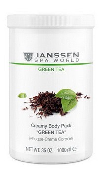 Janssen Creamy body pack «Green tea» (Кремовое обертывание с anti-age эффектом «Зеленый чай»), 1000 мл